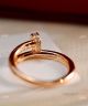 TOP Replica Cartier Juste Un Clou Nail Ring Half Diamond Ring Rose Gold (2)_th.jpg